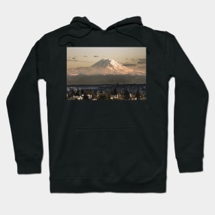 Mt. Rainier at Sunset from Seattle Hoodie